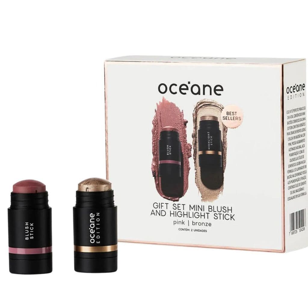 Kit Presente Minis Edition Blush + Iluminador Em Bastão 6g