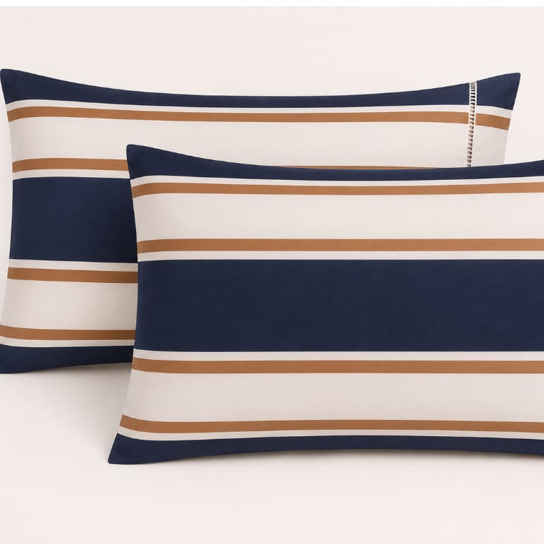 Fronha Estampada Algodão Percal 180 Fios Ponto Palito 50x70cm - Unidade ou Par