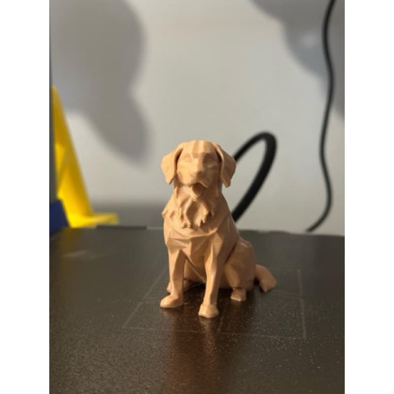 Escultura Cachorro Low Poly Decorativa | Estátua de Cachorro Geométrica | Decoração Moderna | miniatura de cachorro |pet