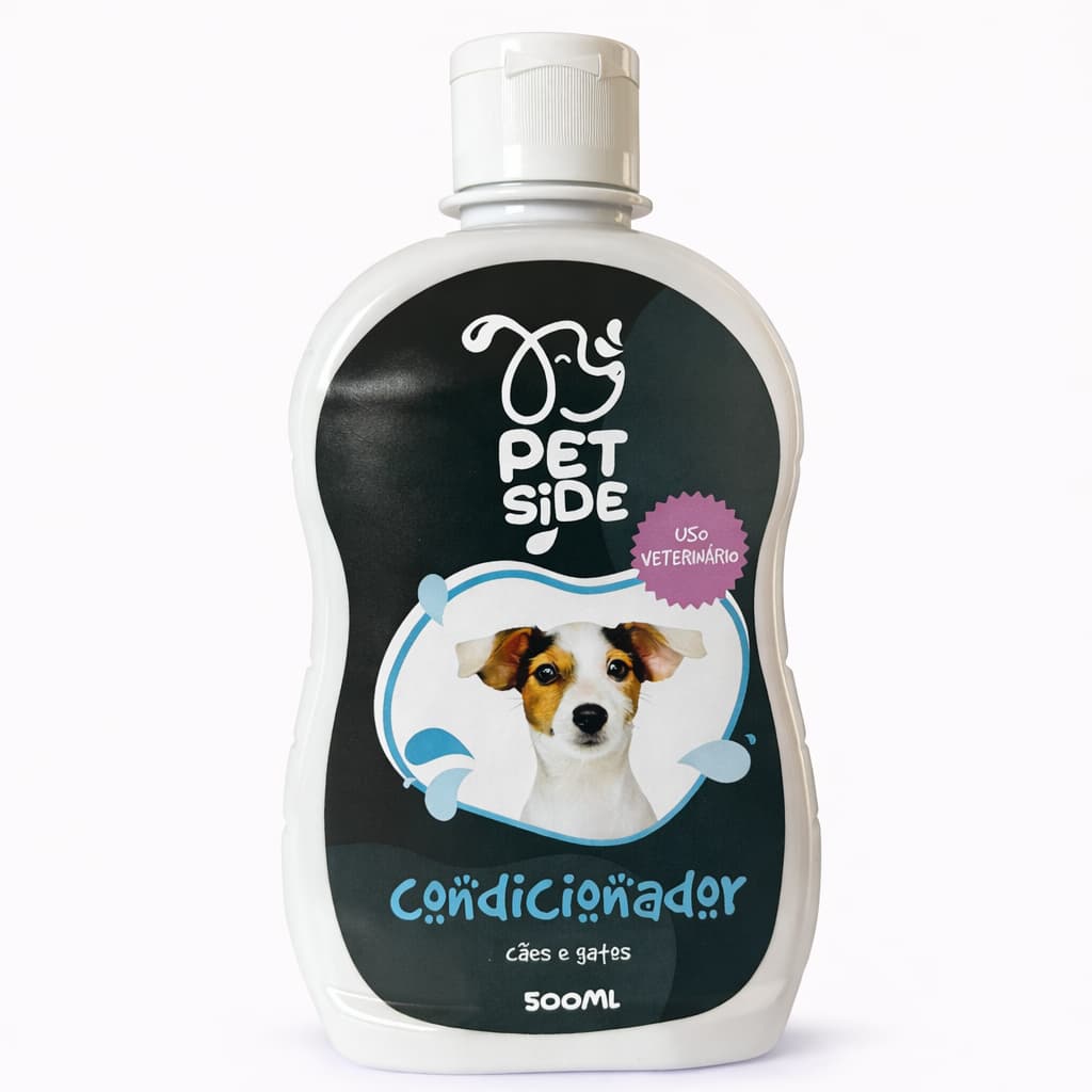 Condicionador Para Cães e Gatos 500ml Hidrata Desembaraça Maciez Brilho aos Pêlos