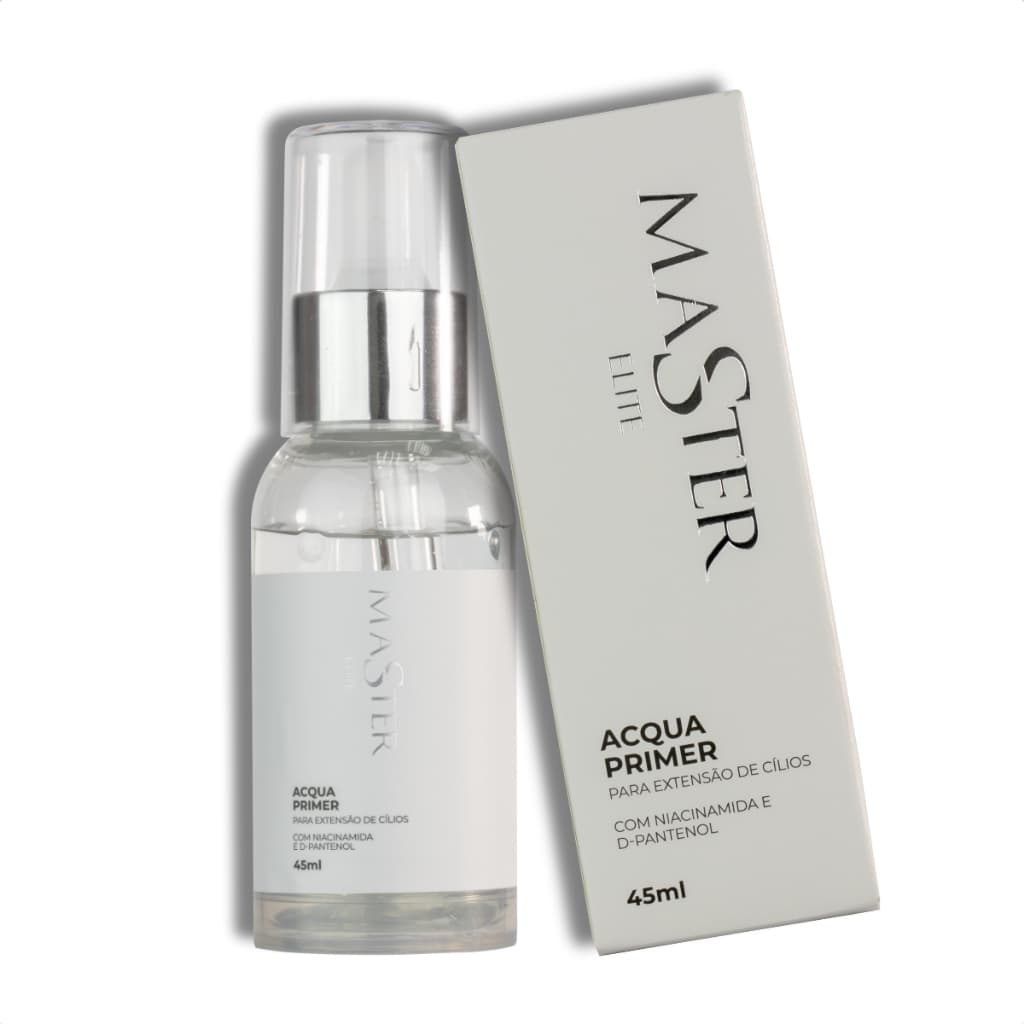 Primer para Extensão de Cílios Master Elite Acqua 45ml com Niacinamida e D-Pantenol