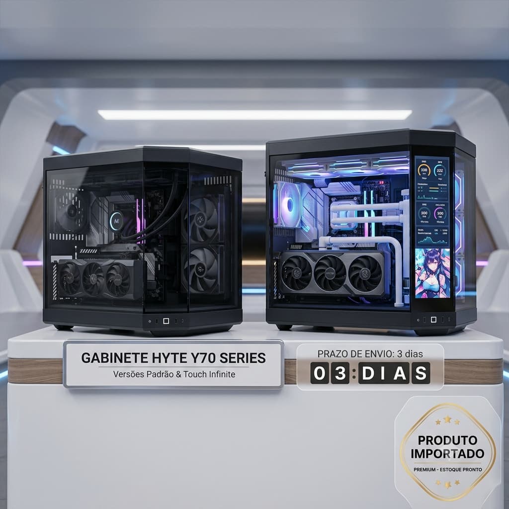 Gabinete Premium Hyte Y70 Mid Tower Dual Chamber ATX