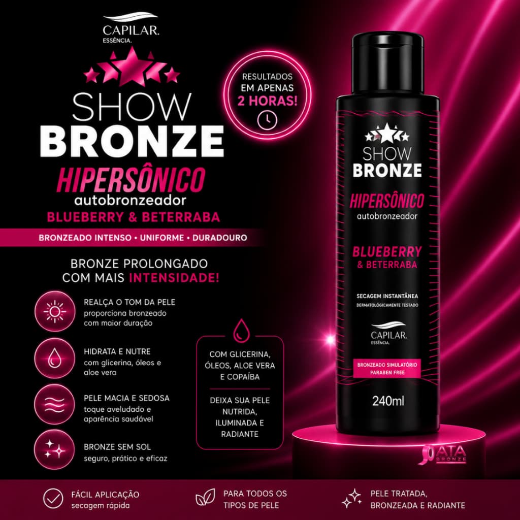 AUTOBRONZEADOR HIPERSONICO 60ml - CAPILAR ESSÊNCIA