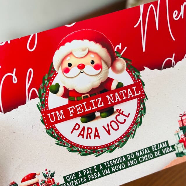 Quadrinho Enfeite de Natal Placa Decorativa decoração natal presente Enfeite Natalino Guirlanda Papai Noel Cristão