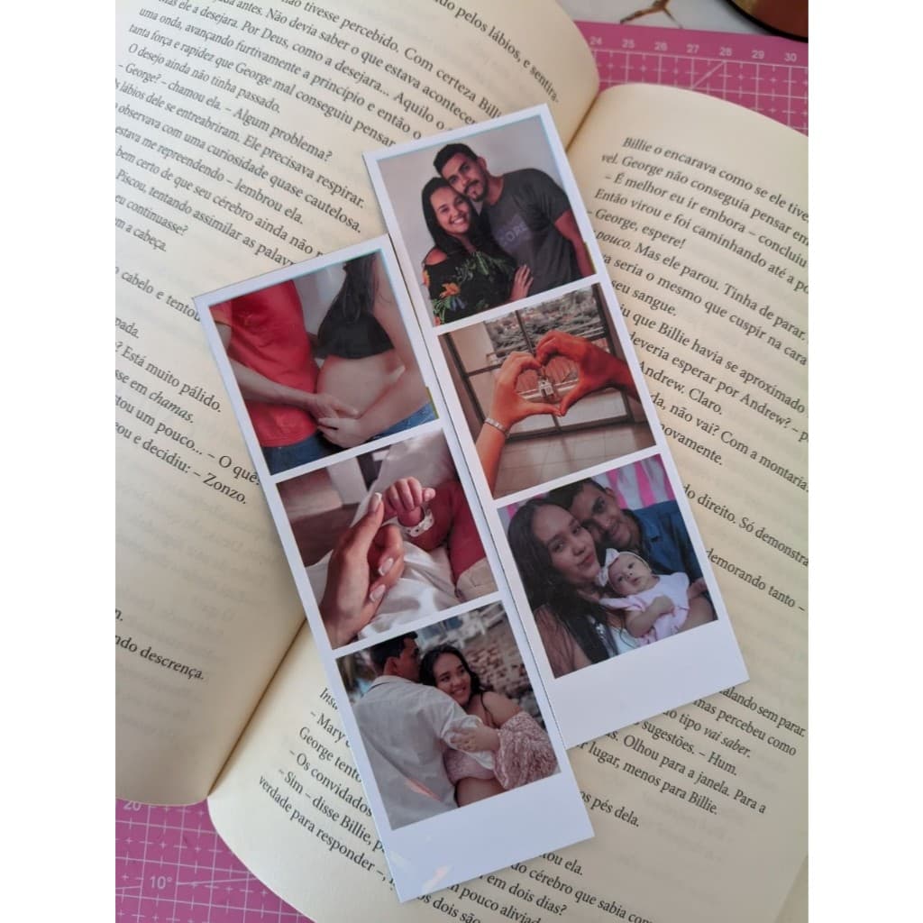 Foto Tirinhas Personalizadas 5x15cm Estilo Cabine Fotográfica Papel Fotográfico 180g BOPP Brilho