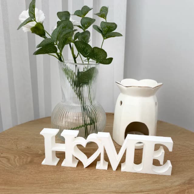 Enfeite Decorativo HOME - com Coração -Decoração para Casa