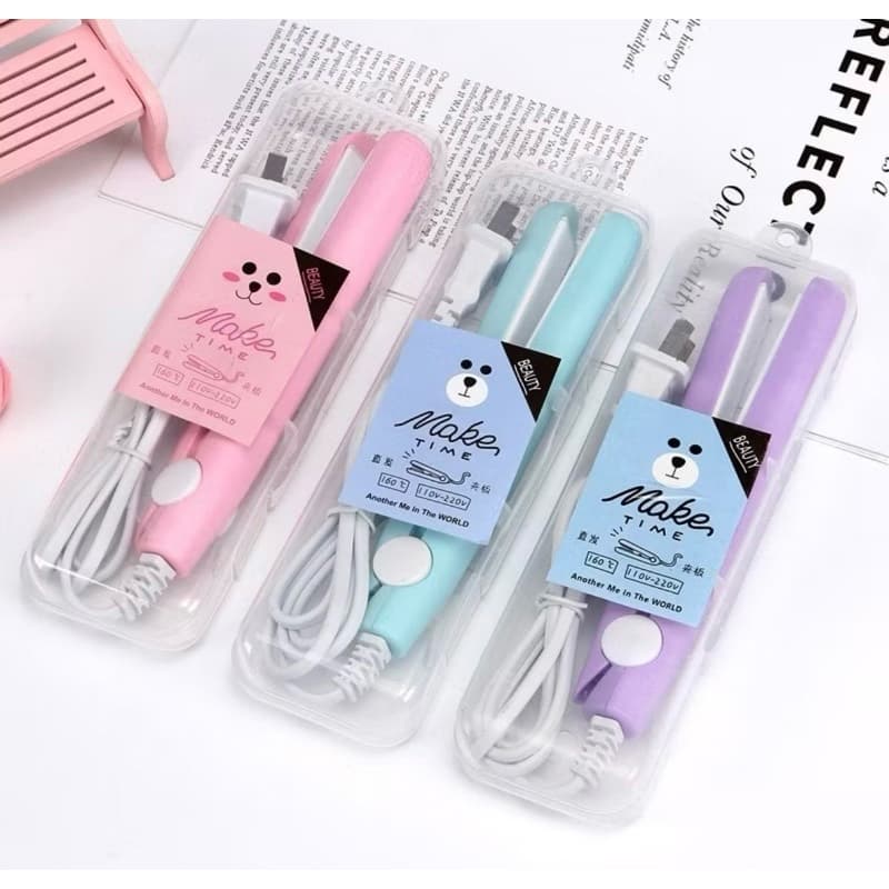 Mini Chapinha Prancha De Cabelo Portátil Com Case Transporte Bivolt prática