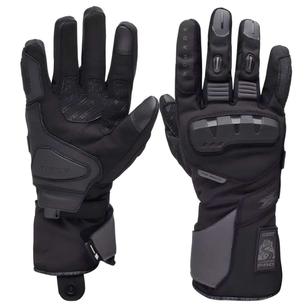 Luva Texx Nômade Preta Luva Motociclismo Moto Conforto Alta Proteção Original Texx