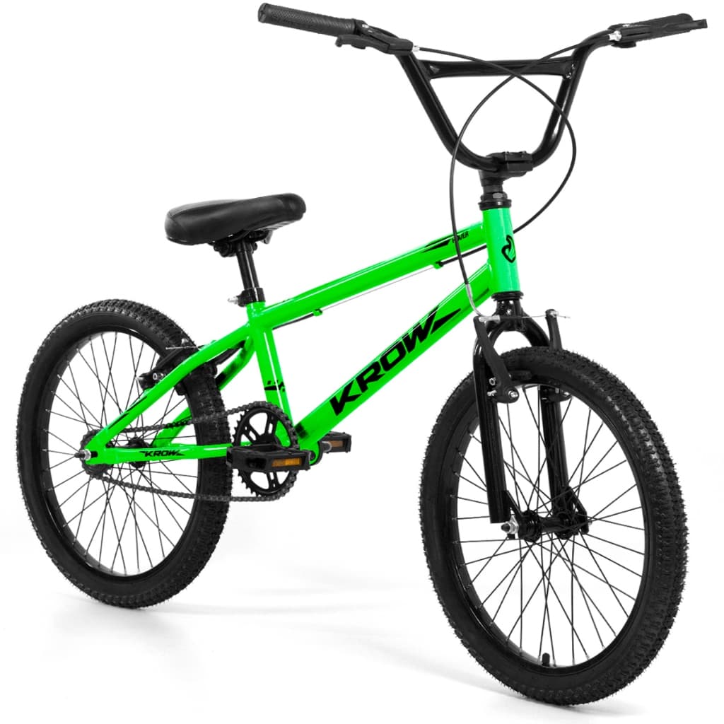 Bicicleta Aro 20 Cross Bmx FreeStyle Infantil Juvenil V-Brake Krow Bikes