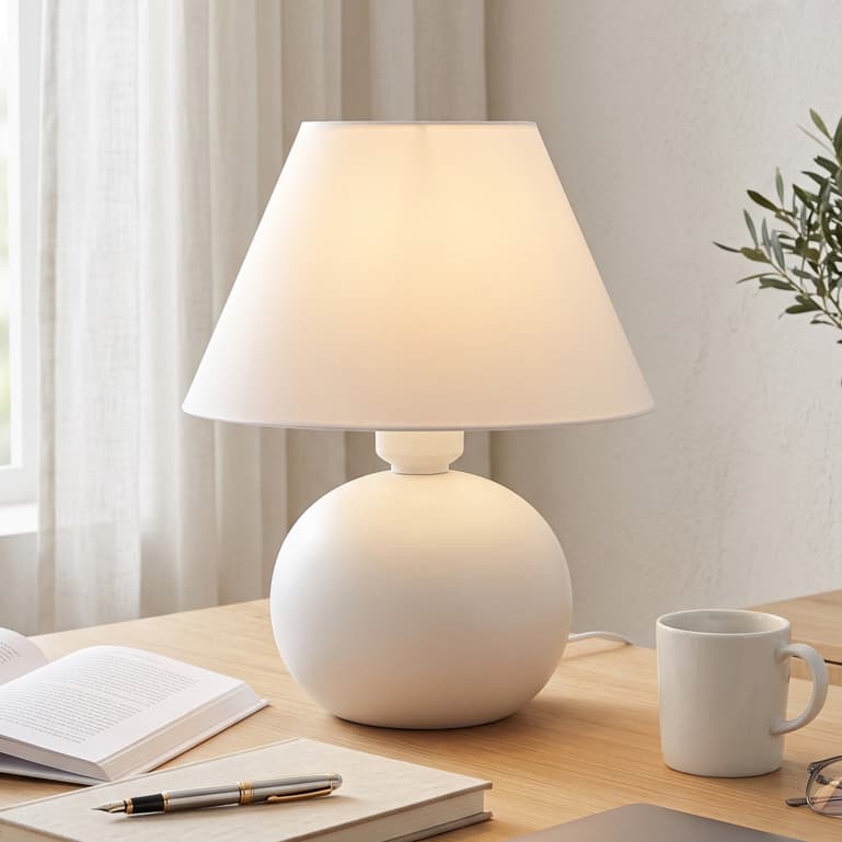 Abajur Luminária de Mesa Cerâmico Decorativo com Cúpula para Cabeceira Mesa Sala Quarto Tendência