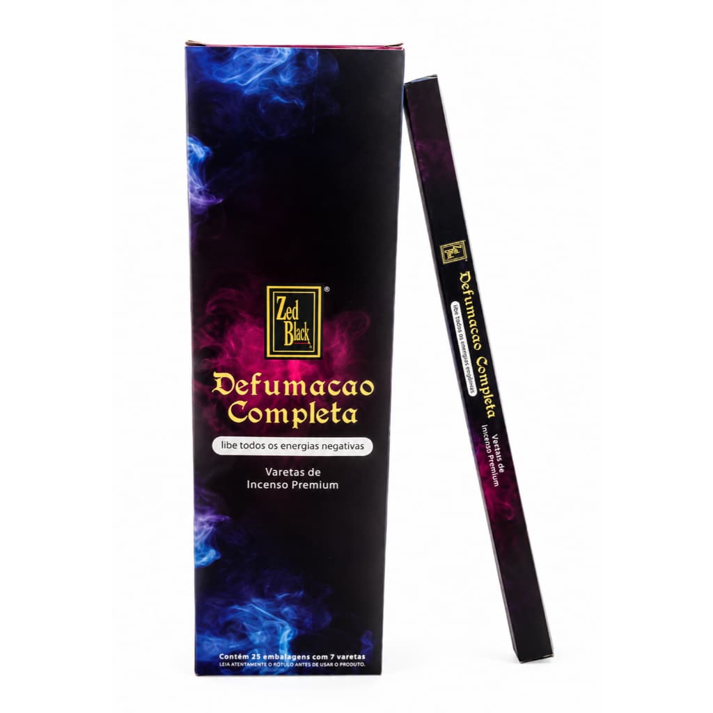 Incenso ZedBlack Defumação Completa