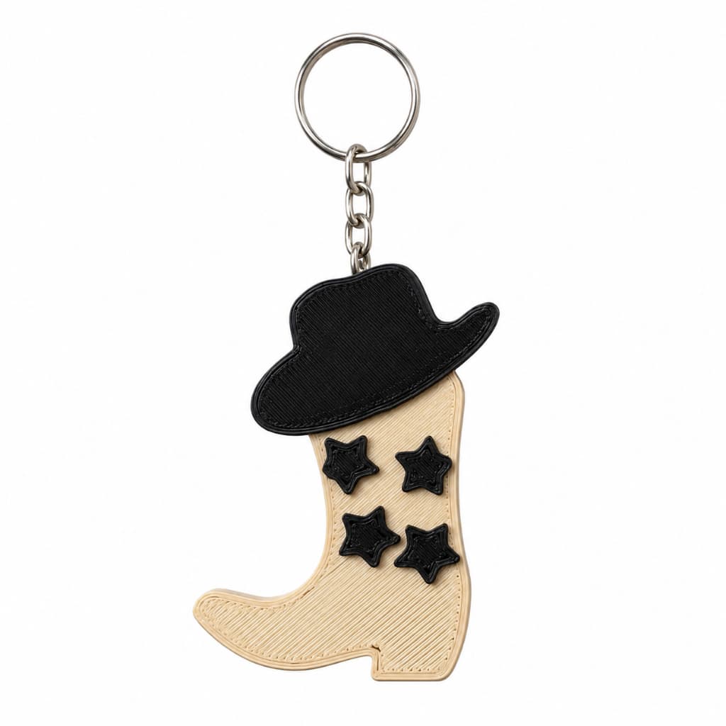 Chaveiro Abridor de Latas Bota Country Protege as Unhas Cowgirl Sertanejo Impressão 3D Brinde Presente Manicure Moda