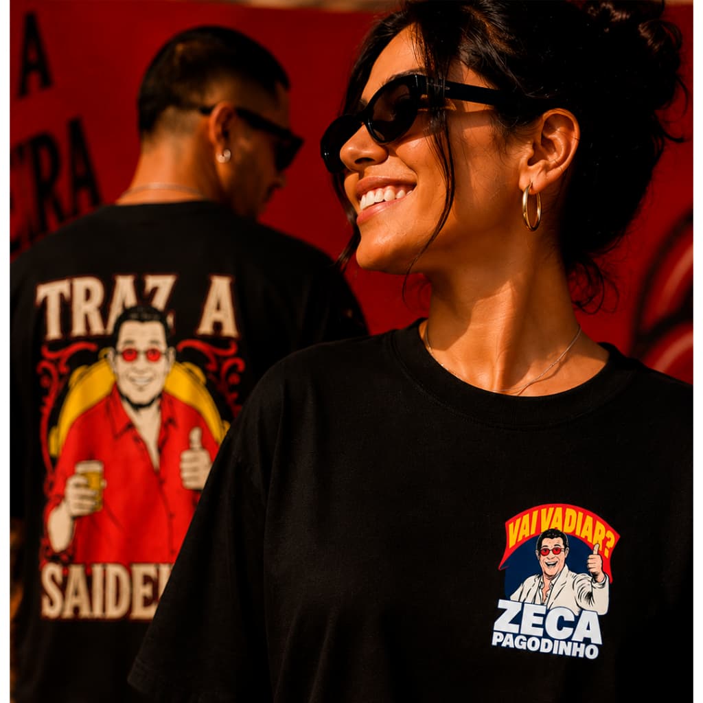 Camiseta  Unissex Zeca Pagodinho Camisa Alta Qualidade 100% Algoodão Barzinho Pagode Samba Cerveja