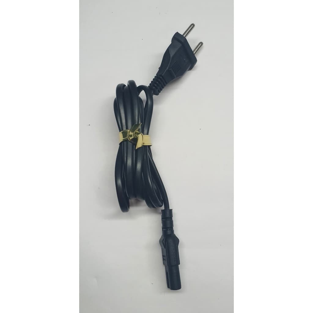Cabo de Força Tipo 8 Bipolar Longo 182 cm - Preto 1,82 metros