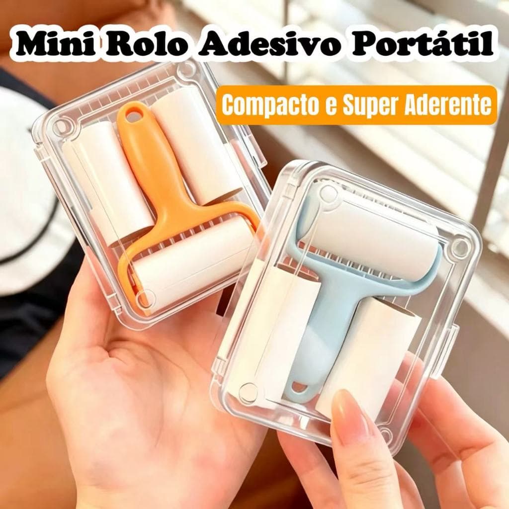 Mini Rolo Adesivo Portátil – Ferramenta Prática para Roupas, Casacos, Travesseiros e Estofados em Geral
