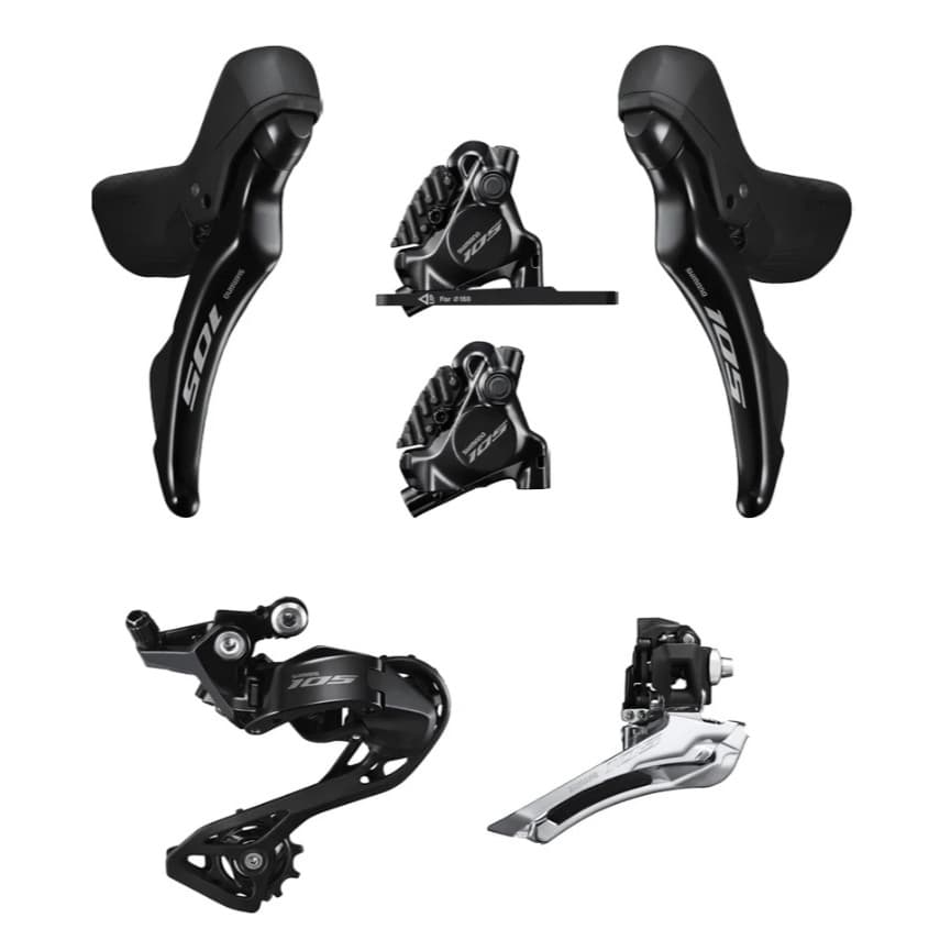 Kit Upgrade Grupo Shimano 105 R7100 2x12v Speed Road Bike R7120 R7170
