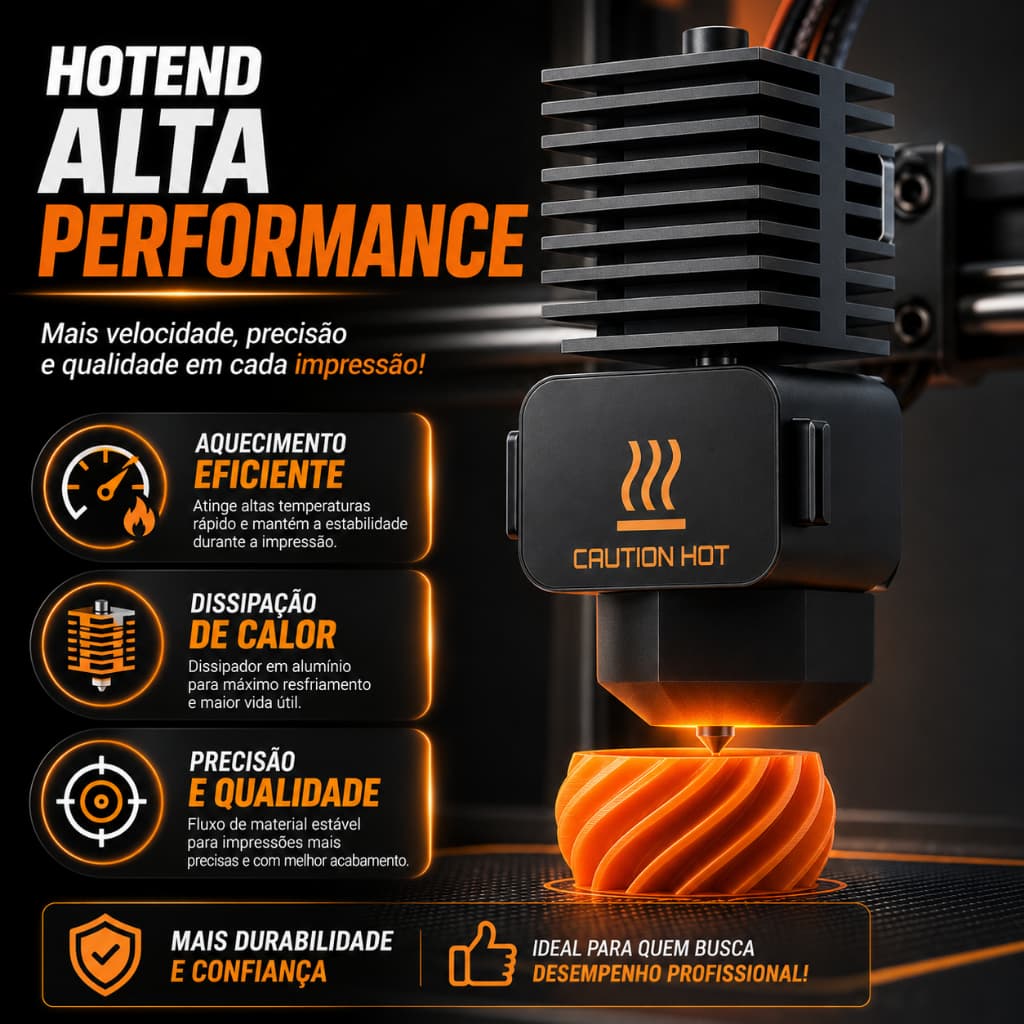 Hotend Bambu Lab A1 A1 Mini Bico 0.2 0.4 0.6 0.8mm Aço Endurecido Removível Com Silicone