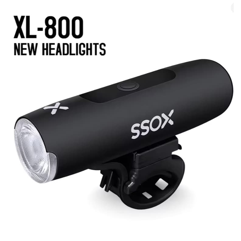 Lanterna Farol Led Bike Recarregável Xoss Xl 800 5 Modos Speed Mtb Cor Preto Profissional