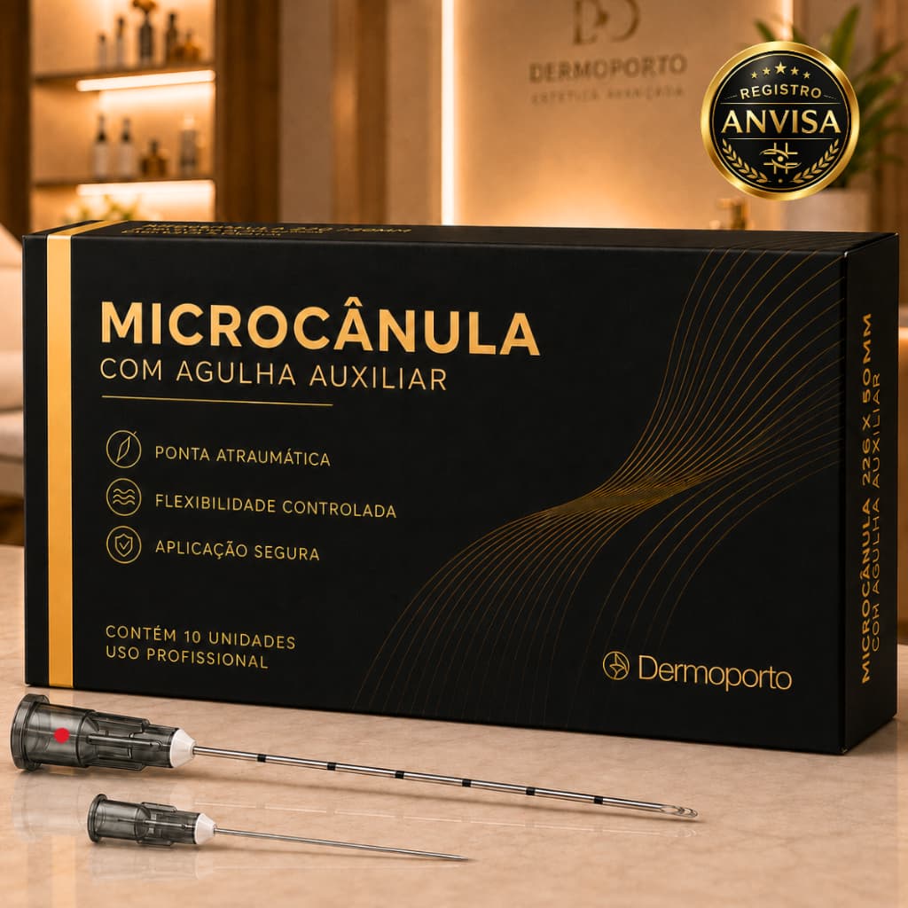 MICROCÂNULAS C/ AGULHA AUXILIAR PERTUITO CX C/ 10 UNIDADES SEMI FLEXÍVEL - DIVERSAS MEDIDAS
