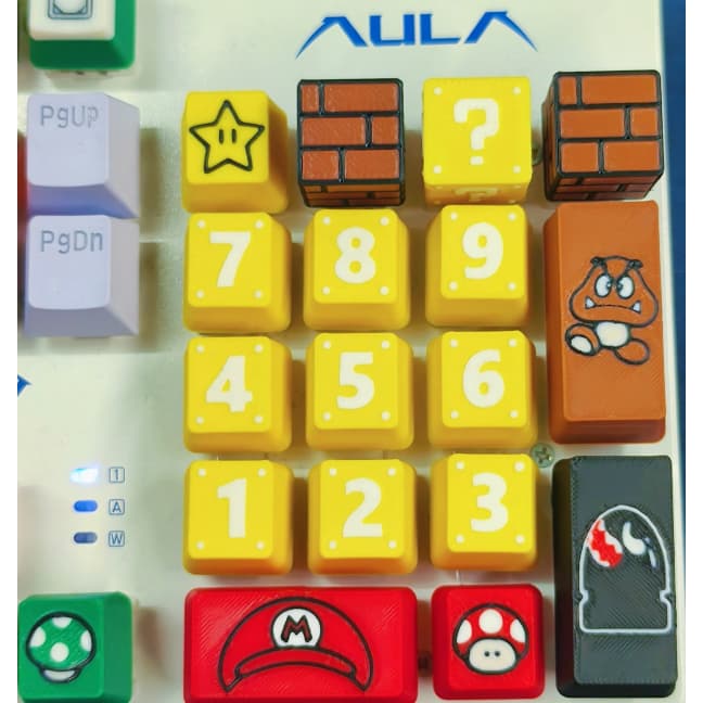 Keycaps teclas personalizadas para teclado mecânico - Mario World