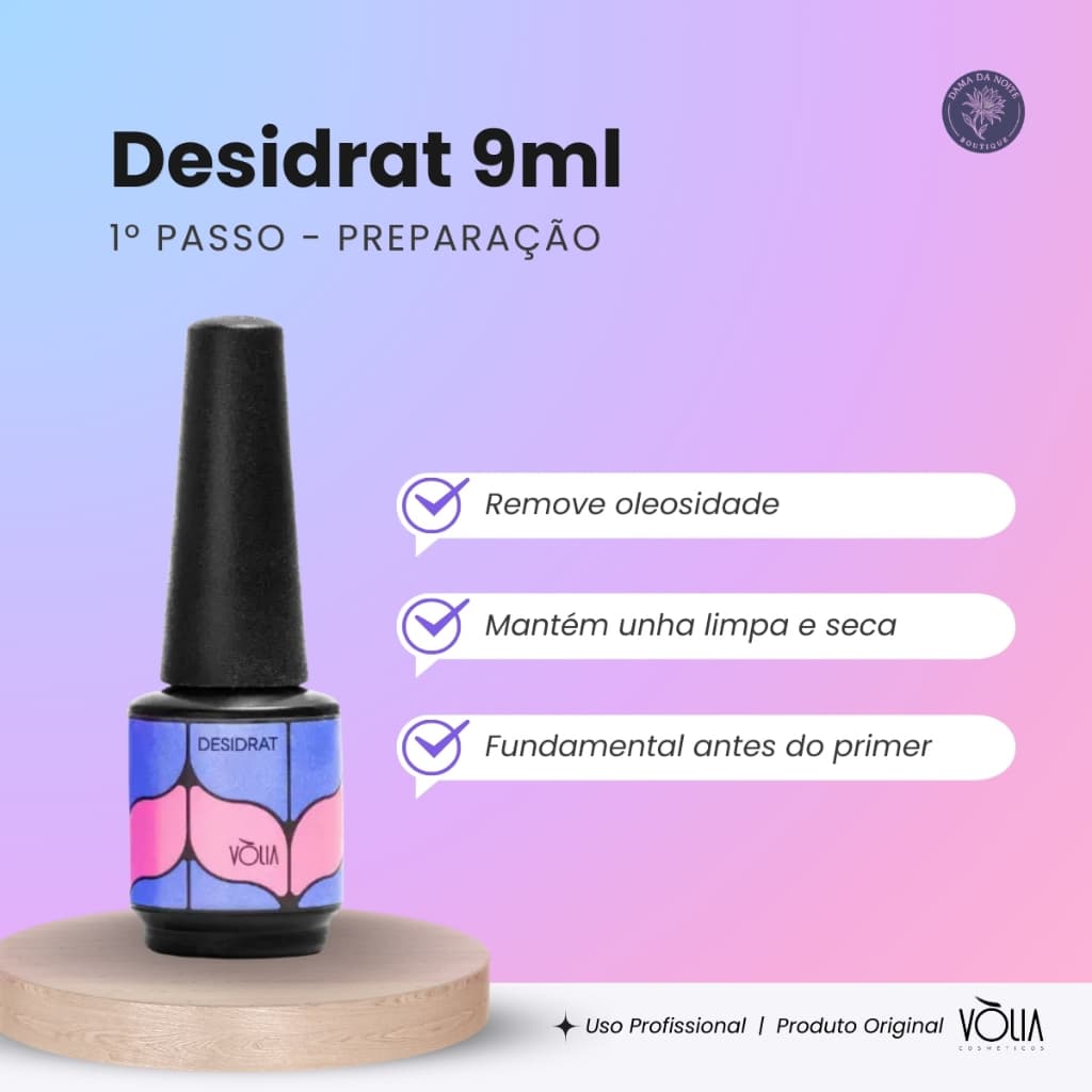 Volia Desidrat 9ml Preparador Unha Original Imediato