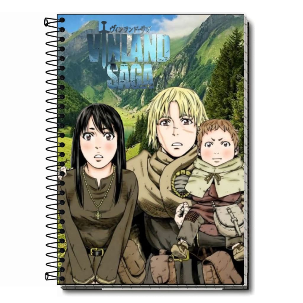 Caderno Personalizado Tema viland saga- 1, 5, 10 e 20 Matérias Universitário Escolar Capa Premium Envio Rápido