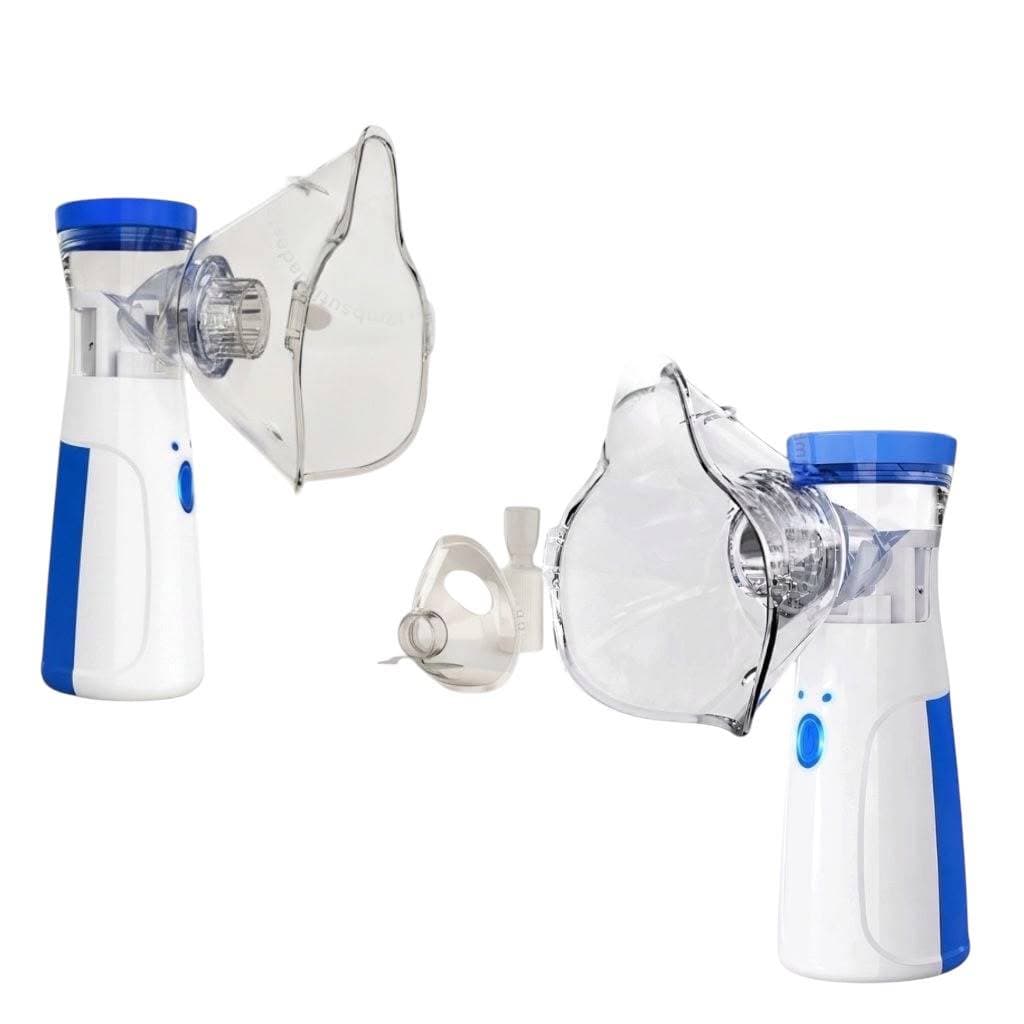 2 Nebulizador Ultrassônico Mini Portátil Silencioso Inalador Automático Compacto Fácil de Us  Diário