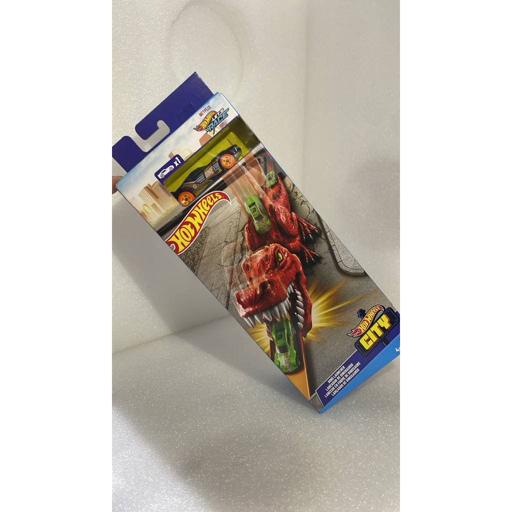 Pista Hot Wheels - Lançador Dinossauro  vermelho