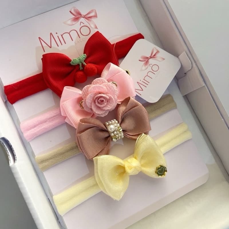 Faixinhas de cabelo para bebê/ Faixinhas de bebê/ Faixinha de cabelo/ Faixinhas de bebê luxo/ Kit faixinhas laços bebê