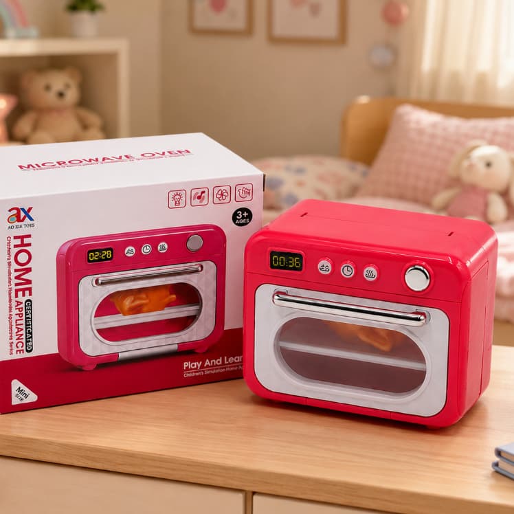 Forno Infantil com Luz, Som e Frango – Mini Eletrodoméstico Educativo Interativo Forninho