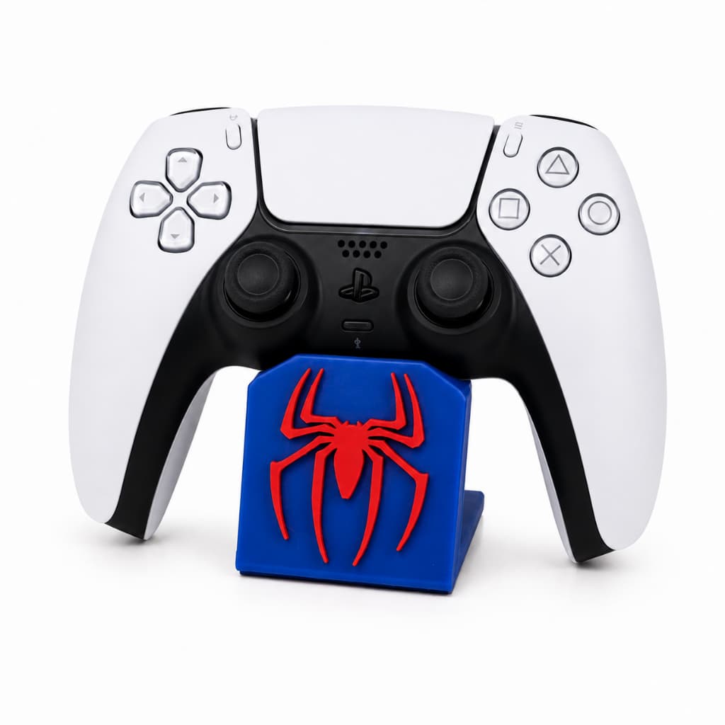 Suporte para Controle PS5 Homem Aranha Spider Man Gamer Base Gamer Geek Colecionável Setup