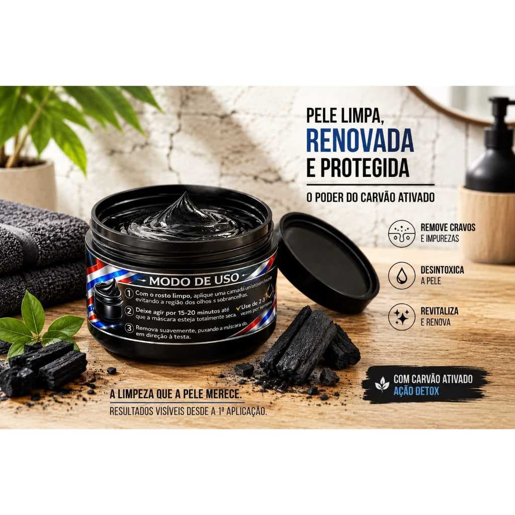 Máscara Negra Peel Off Limpeza Profunda Removedor Cravos Acne Nariz Testa Queixo Controle Oleosidade Tratamento Facial P