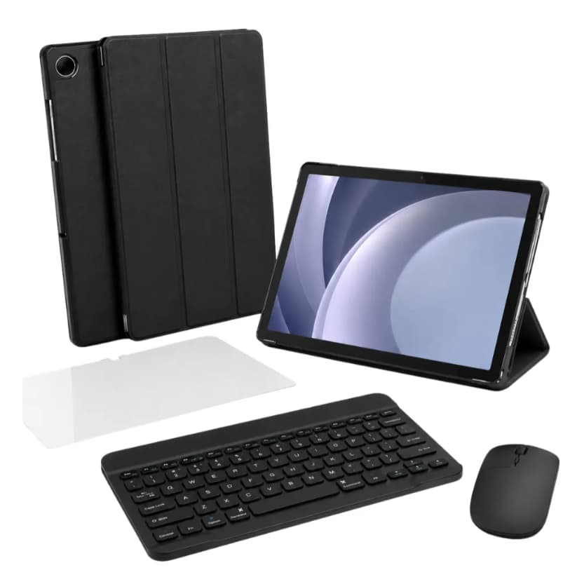Case P/ Galaxy Tab A8 X200 X205 + Teclado Mouse + Pel Vidro
