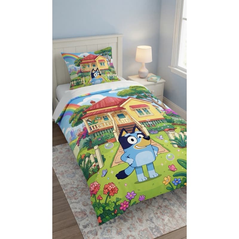 ENVIO IMEDIATO Edredom Kit 3 peças Infantil Bluey