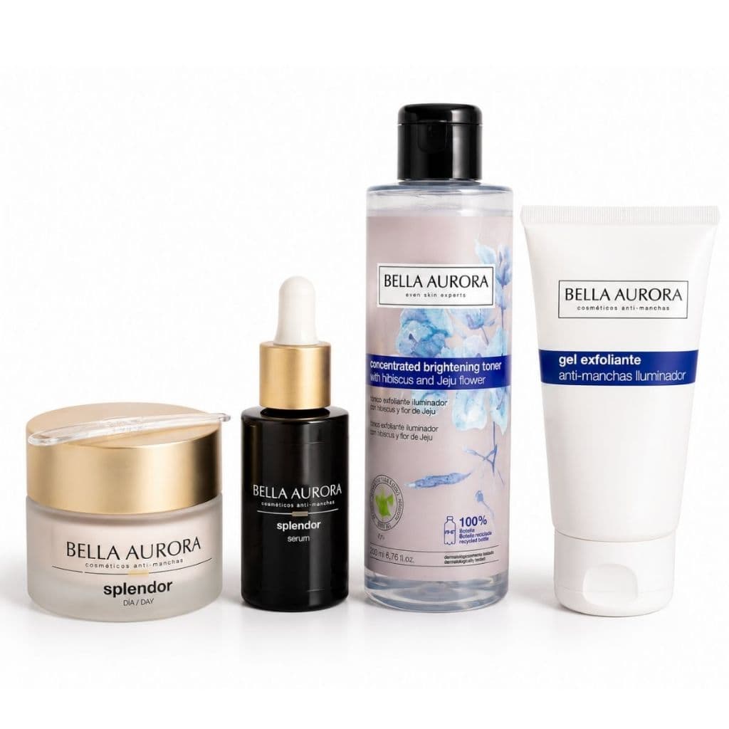 Kit Pele Normal a Seca Vitamina C Ácido Hialurônico Sérum Creme Dia 4 Itens