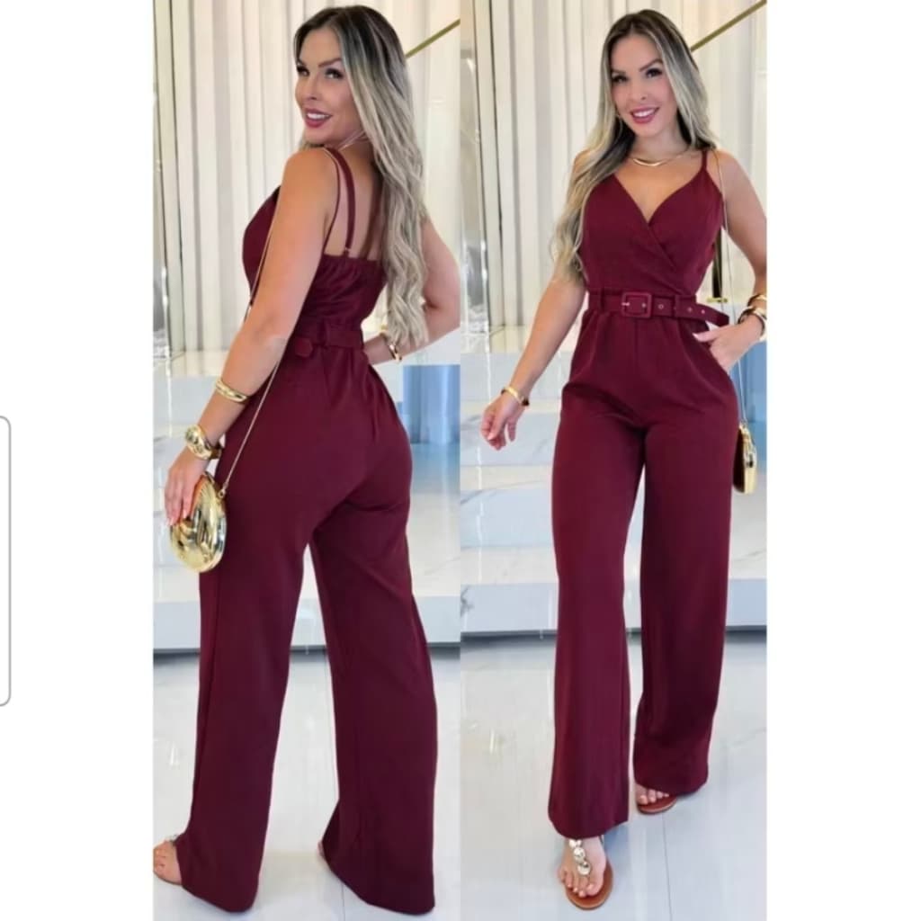 macacon longo pantalona con cinto con regulador