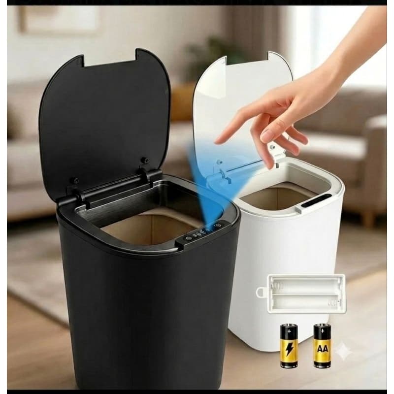 Lixeira Inteligente Automático Capacidade 16 litros Modelo A Pilhas Ideal Para Banheiros Cozinhas Escritórios...