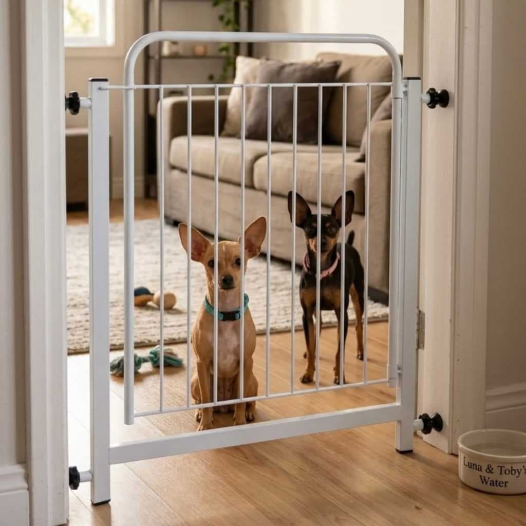 Grade Portão Pet Reforçado para Cachorro e Gato com Extensor