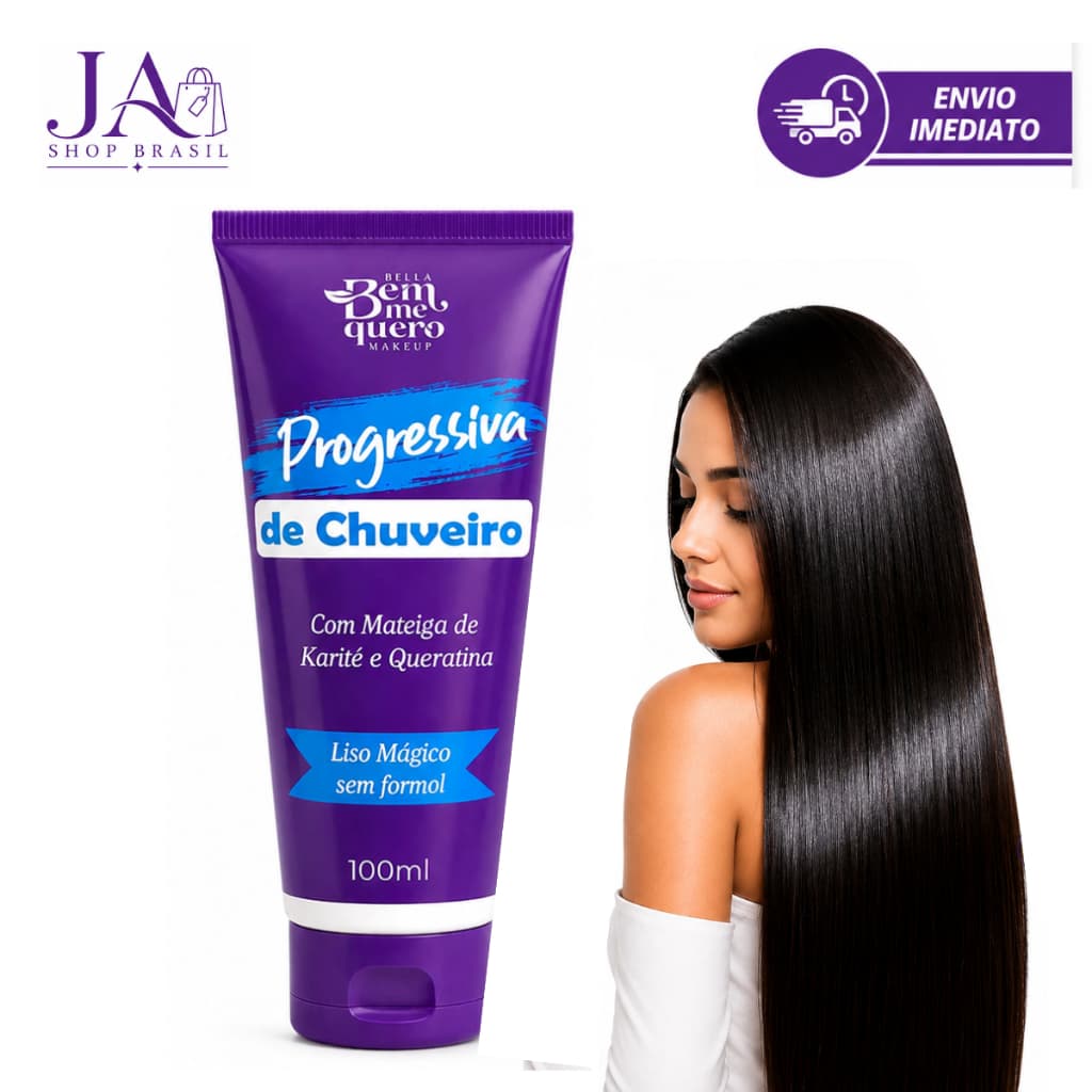 Progressiva De Chuveiro Sem Formol Liso Instantâneo 100ml - Bem Me Quero