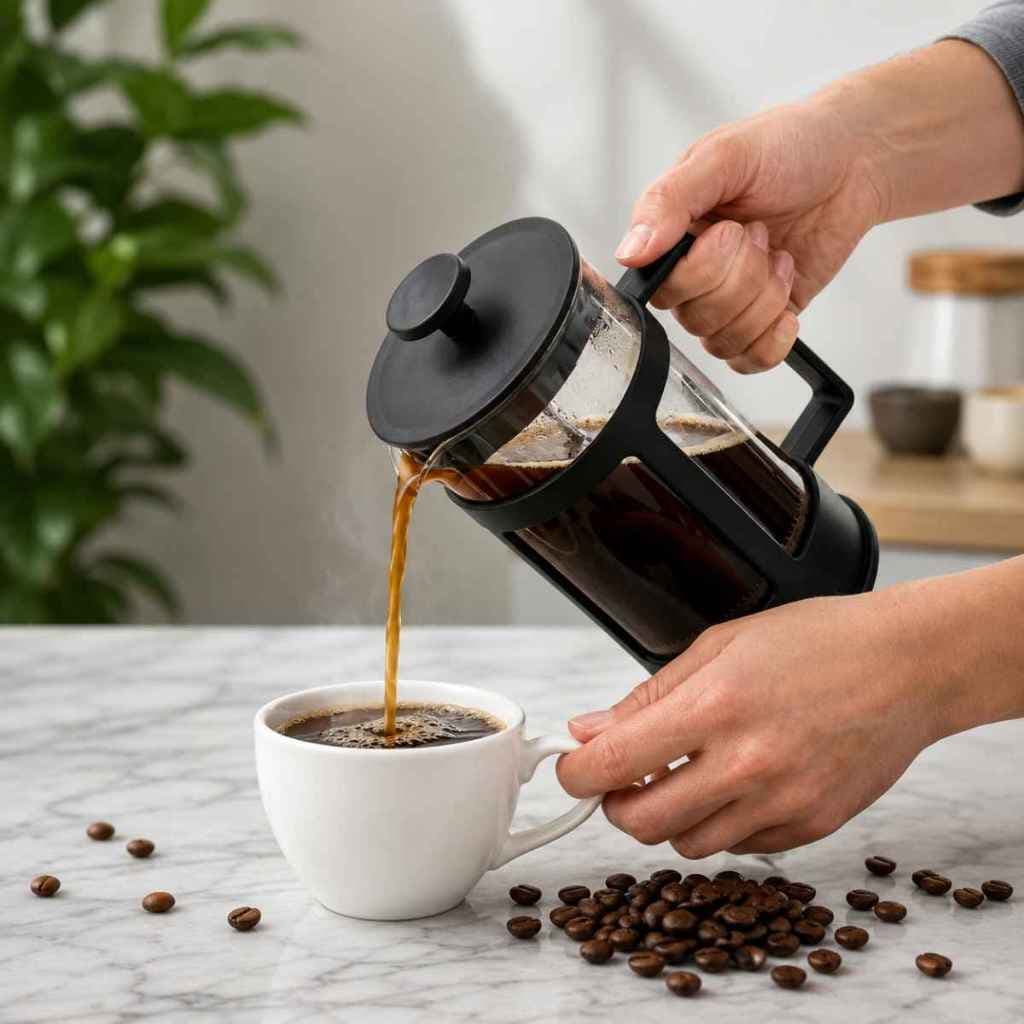 Cafeteira Prensa Francesa 600ml Café Cremeira 350ml Café Expresso Leite Cremoso