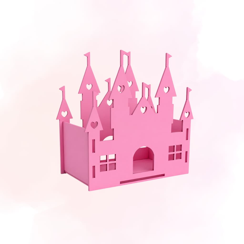 Kit Centro de Mesa Castelo da Princesa ideal para Decoração de Aniversário e Eventos