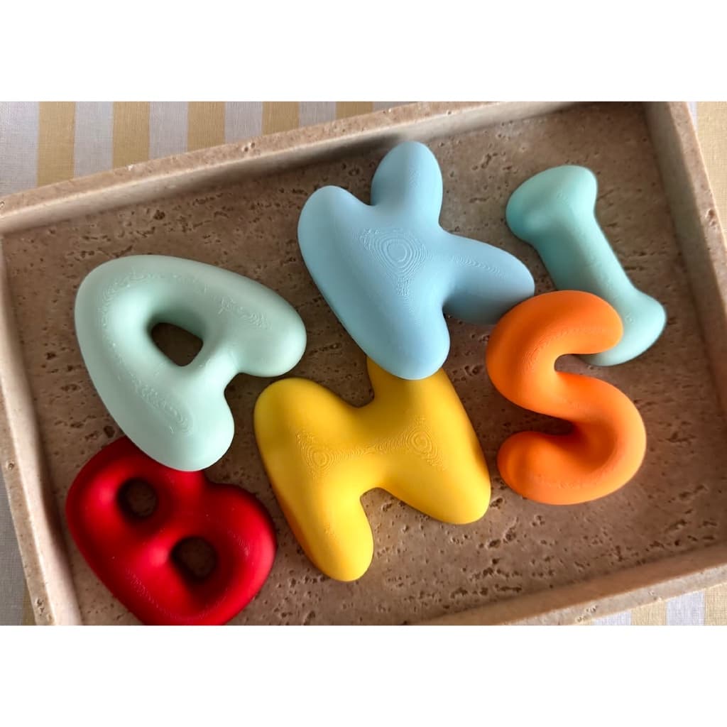 Letras Bubble Decorativas Personalizadas em PLÁSTICO Resistente 10 cm| Nome Infantil e Decoração