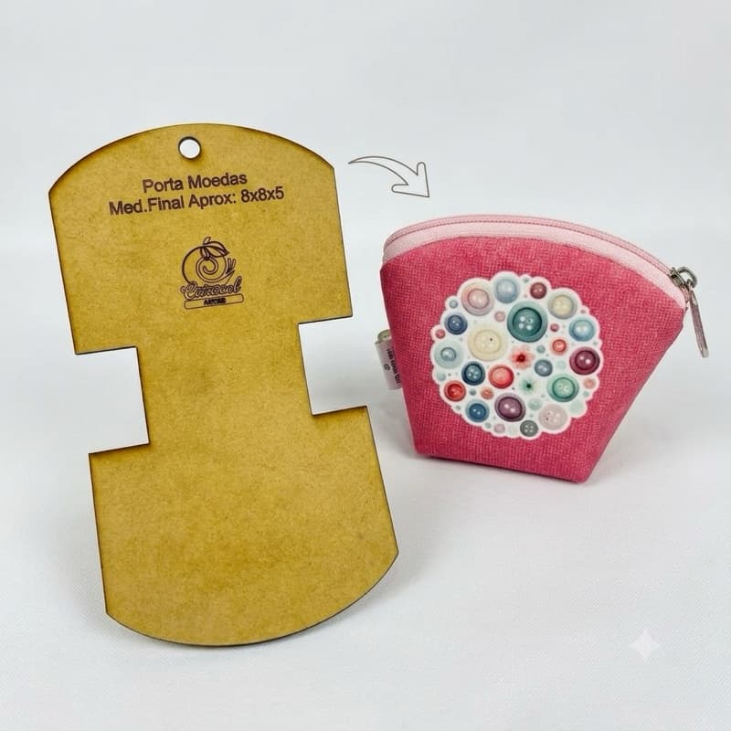 MOLDE EM MDF - Porta Moedas Mimo