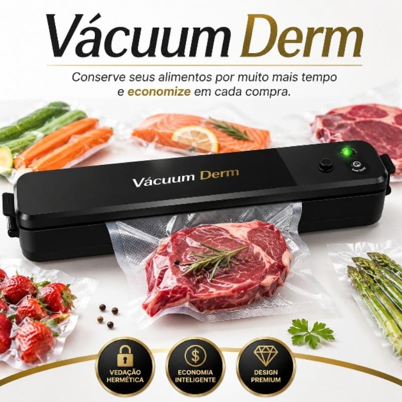 Seladora a Vácuo para Alimentos 110V Embaladora Hermética Conserva Frescor