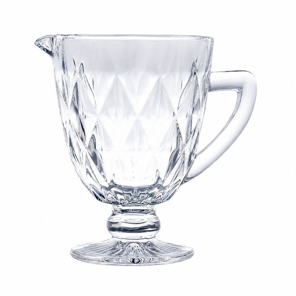 Jarra de Vidro Diamond 1,2L Transparente para Suco Água Chá Gelado - Jarra Decorativa Mesa Posta