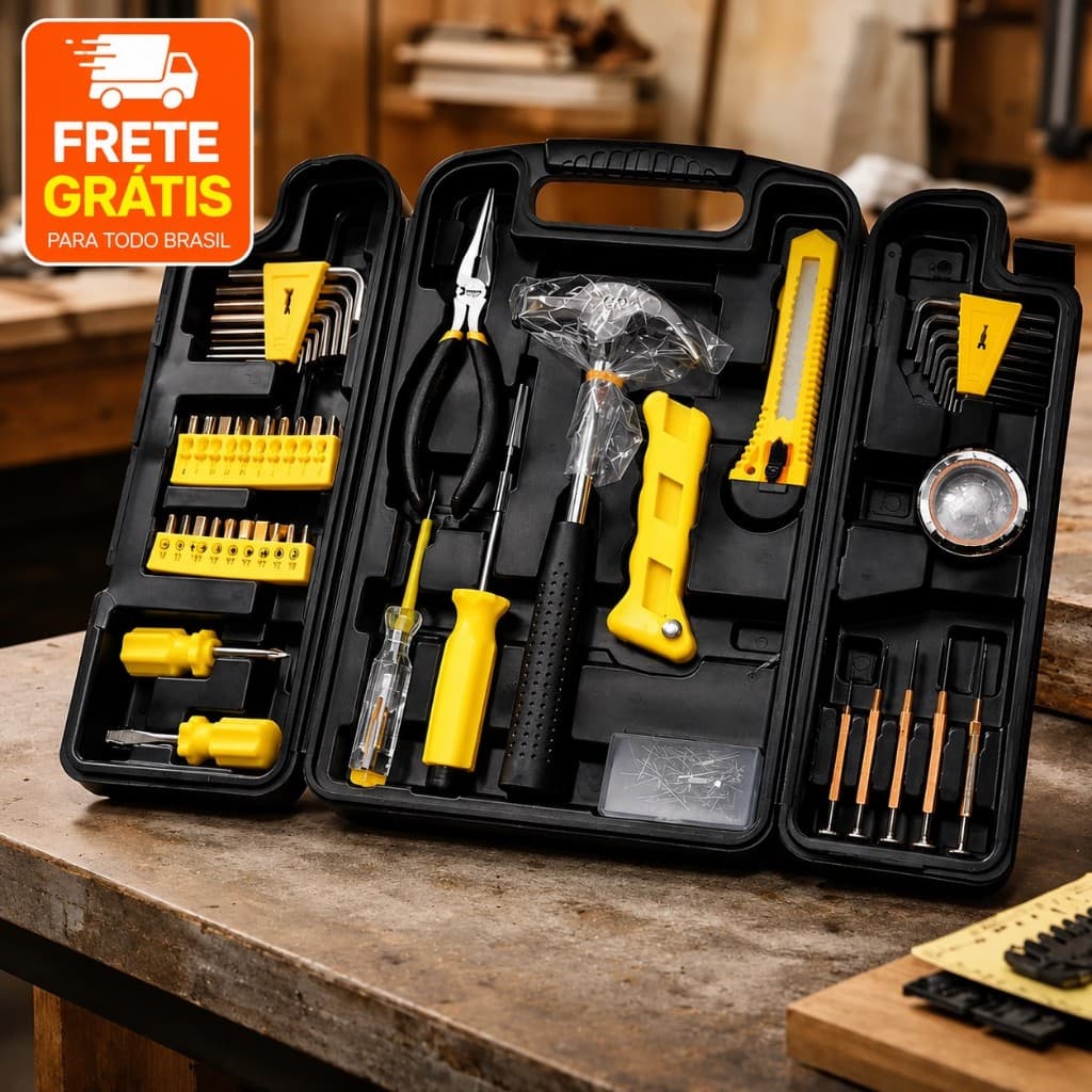 Kit Dia dos Pais: Maleta De Ferramentas 200 Peças Profissional Jogo Universal Promoção 🛠️