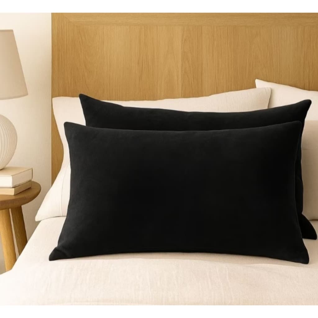Kit com 2 Capas de Travesseiro em Tecido Suede