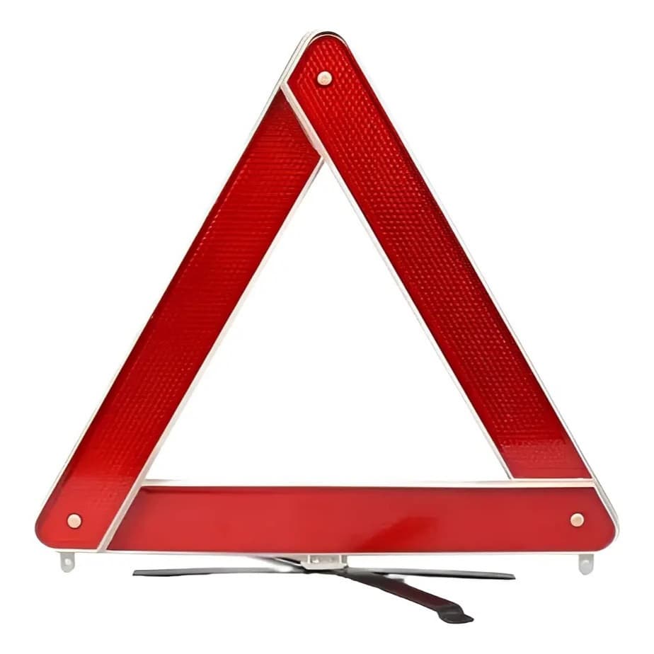 Triangulo Segurança Sinalização Com base Carros