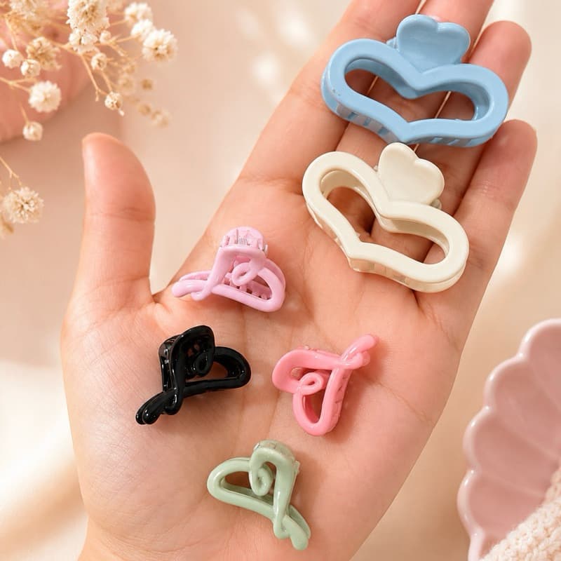 Kit Presilhas de Cabelo Infantil | Mini e Maxi Piranhas Coloridas | Kit com 6/12/18 Unidades
