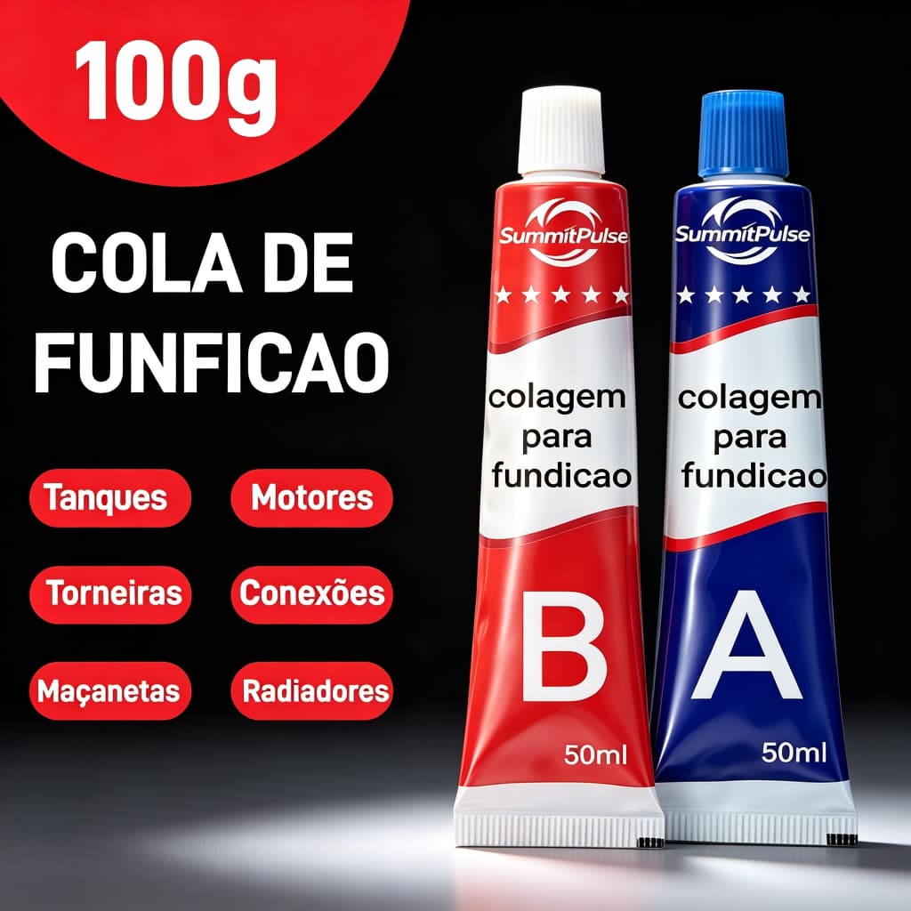 100g Cola Mágica De Reparo AB Ferro Fundido Metálico Adesivo Resistência Ao Calor Soldagem A Frio Metal Agente